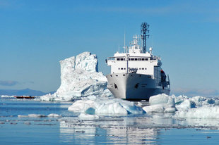 Expedition Ship in Canadian High Arctic - David McEown